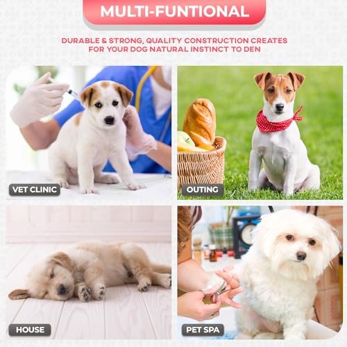 FDW | 24" Foldable Metal Dog Crate | Pink | Cage - Image 3