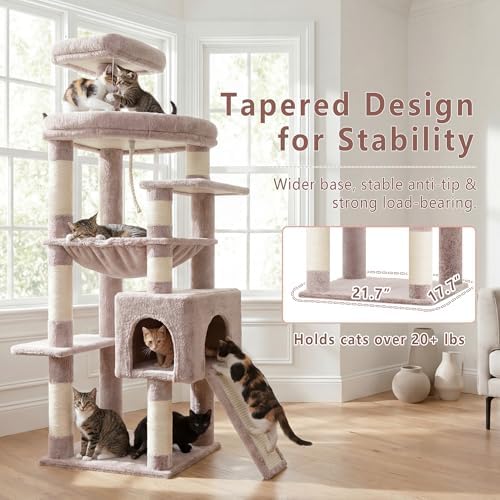Heybly 64.2" Heavy-Duty Cat Tree - Image 2
