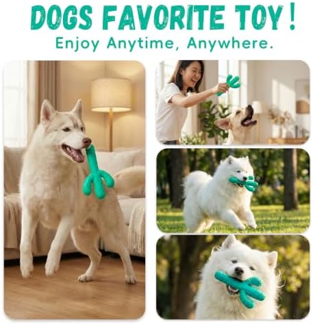 MewaJump Dog Chew Toys, Durable Rubber Dog Toys - Image 3
