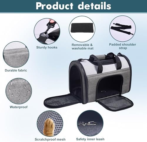 Jespet Airline Approved Soft-Sided Kennel Pet Carrier - Image 2