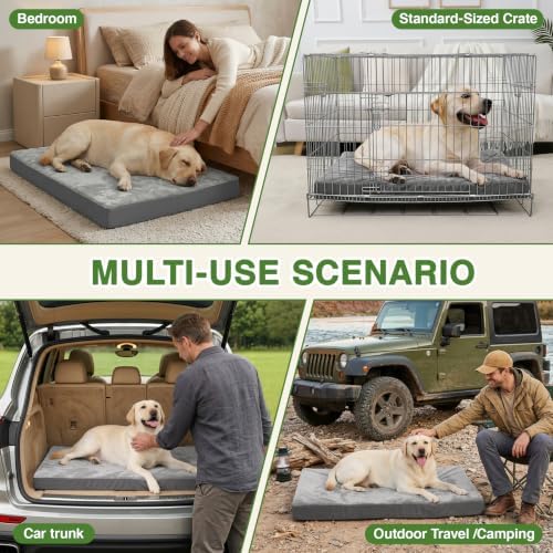 Waterproof Dog Beds Large Sized Dogs, Washable Orthopedic Pet Bed 36"x27" - Image 4