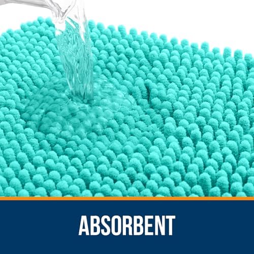 OLANLY Bathroom Rugs 30x20, Extra Soft Absorbent Chenille Bath Rugs - Image 4