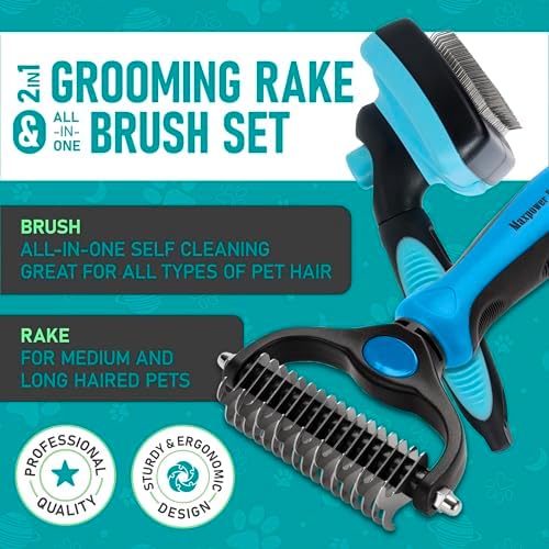 Maxpower Planet Dog Rake and Brush Set - Image 2