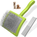 2PCS Slicker Brush for Dogs & Pet Comb, Professional Dog Grooming Brush by Unknown