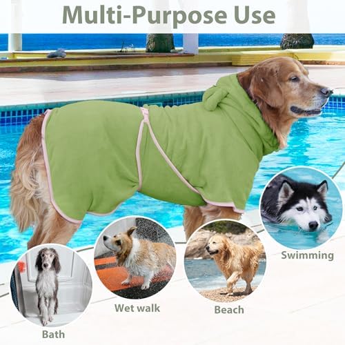 Dog Bathrobe Super Absorbent Towel Robe - Image 5