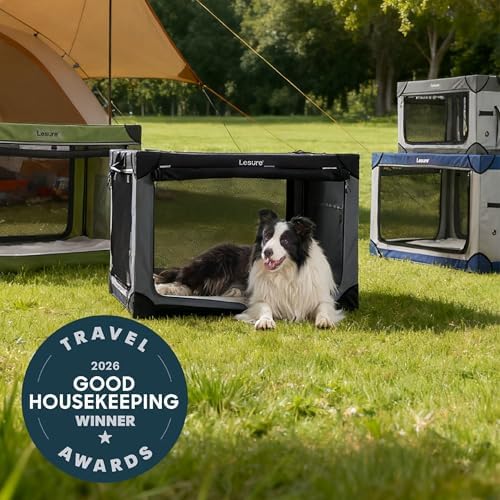 Lesure Shown on Today Show Soft Collapsible XL Dog Crate, 42in Green - Image 2