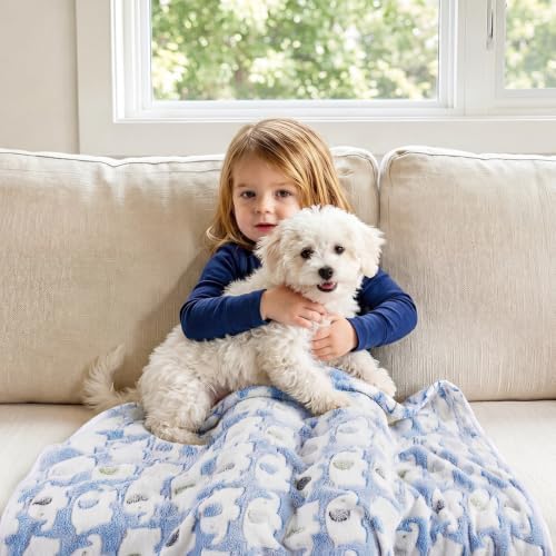 Luciphia 3 Pack Cute Dog Blankets Soft Fleece - Image 4