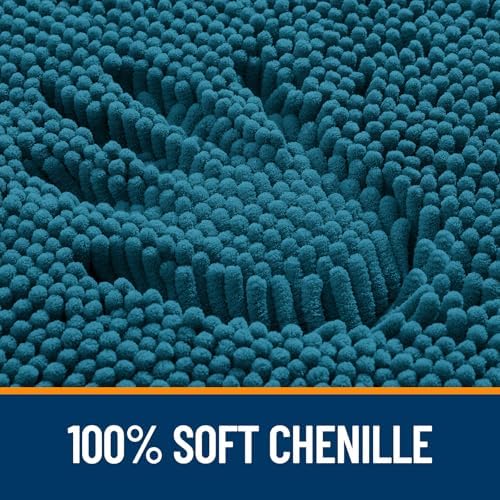 OLANLY Large Bathroom Rugs 70x46, Extra Soft Absorbent Chenille Bath Rugs - Image 3