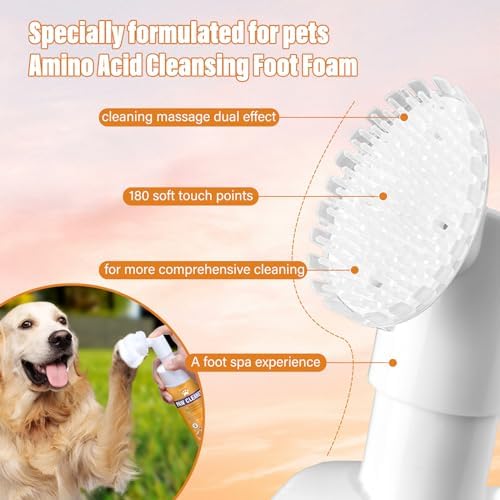 Dog Paw Cleaner for Dogs & Cats, No-Rinse Foam Cleanser - Image 2