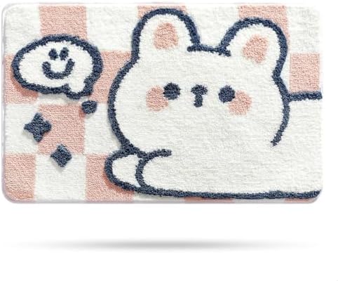Molesun Rabbit Bath Mat 16x24, Soft Absorbent Microfiber Bath Rugs by Molesun