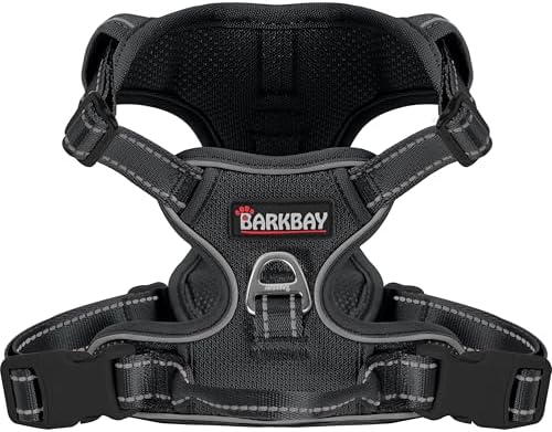 BARKBAY Dog Harness for Small Sized Dog No Pull Mesh 2 Clips Dog Vest by BARKBAY