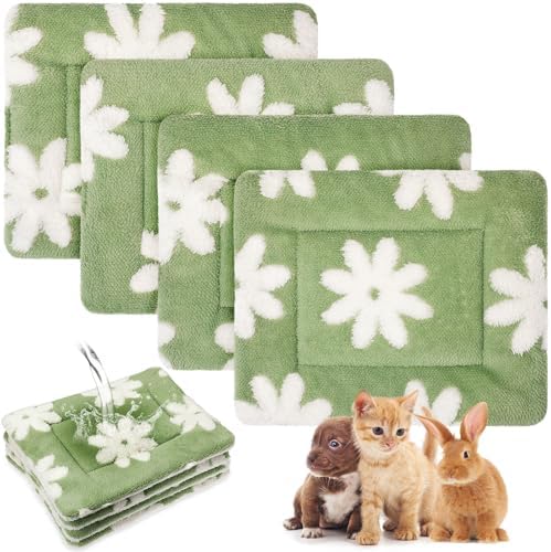 Haull 4 Pcs Waterproof Guinea Pig Bedding Mat, 13 x 10 by Haull