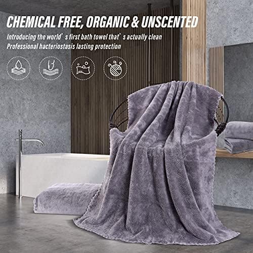 MOONQUEEN 6 Pack Premium Bath Towel Set - Image 6