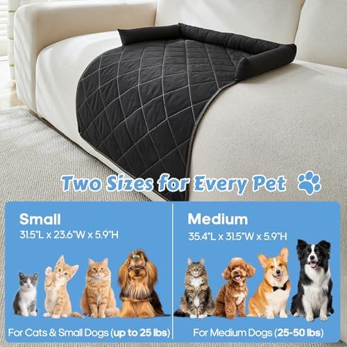 Cooling Dog Bed Mats with Neck & Head Support, 31.5 x 23.62 inch Black - Image 5