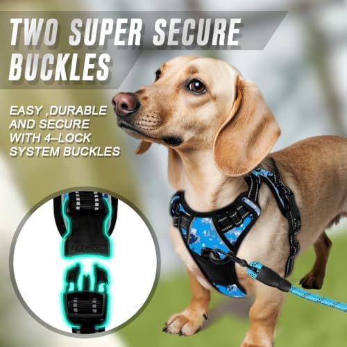 BARKBAY Dog Harness No Pull for Small Sized Dog Front Back Clips, Dog Vest - Image 4