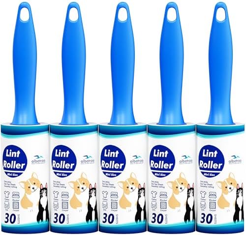 150 Sheets Mini Lint Rollers for Clothes, Small Size by AlbatrossHealthNewEngland