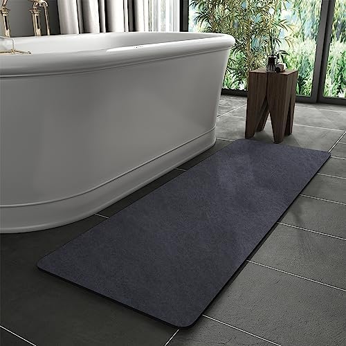 MontVoo -Bath Mat Rug-Rubber Backing Non Slip Quick Dry Absorbent Thin Bathroom by MontVoo