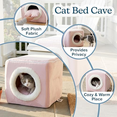 Cat House - Indoor Bed with Removable Foam Cushion - Cat Cave - Image 3
