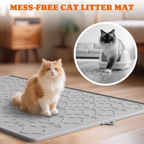 Pawtners Silicone Cat Litter Mat Extra Large 42" X 30" - Image 2