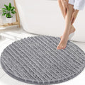 Smiry Bathroom Rugs Round 30X30, Extra Soft Rubber Backing Bath Mats by Smiry