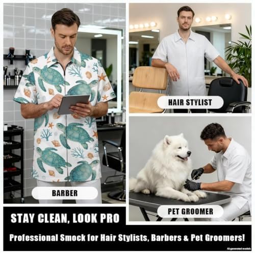 Funny Print Barber Jackets & Smocks - Image 4