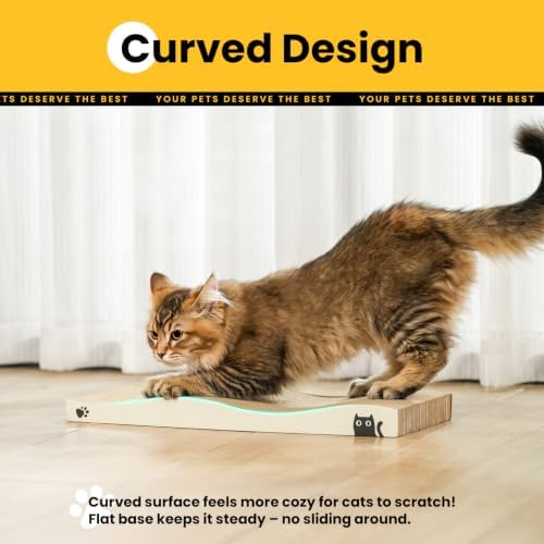 Cat Scratcher, Durable Scratch Pad, Corrugated Cardboard Scratching Board - Image 3
