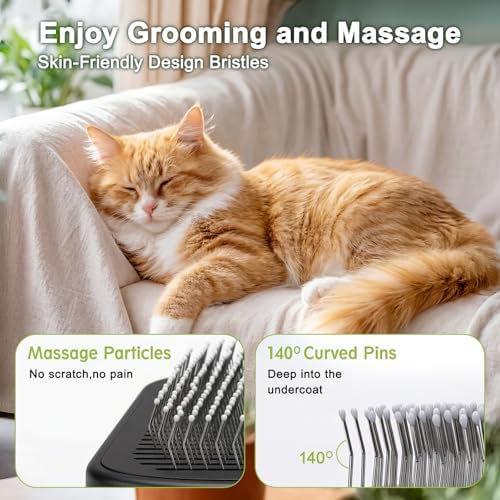 Pet Steam Brush, 3-in-1 Dog & Cat Grooming Comb - Image 4