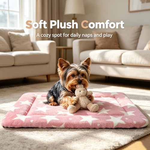 Dog Bed Mat, Reversible & Ultra Soft Kennel Pad-Machine Washable Pet Bed - Image 5