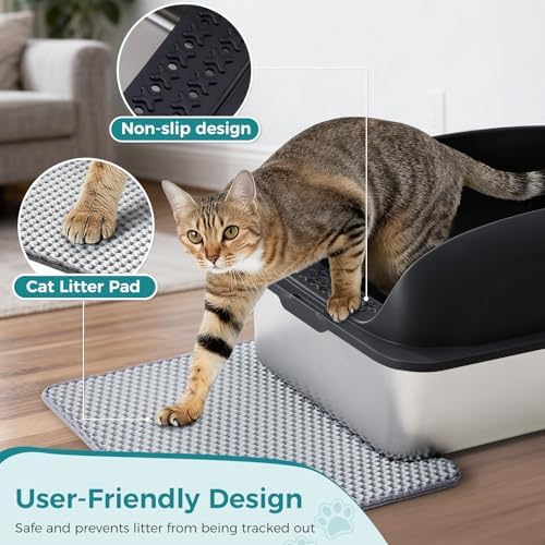 OLIXIS Large Metal Large Cat Litter Box - Image 3