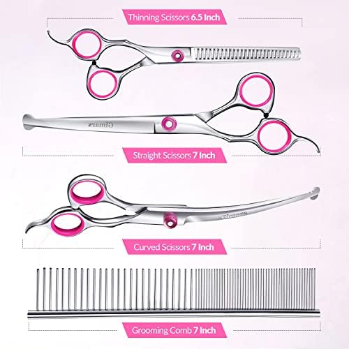 Gimars Dog Grooming Scissors Kit Professional 4CR - Image 4