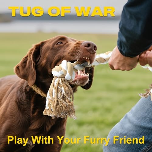 Fida Dog Rope Toys for Medium Large Dogs, Chew Toys for Aggressive Chewers - Image 3
