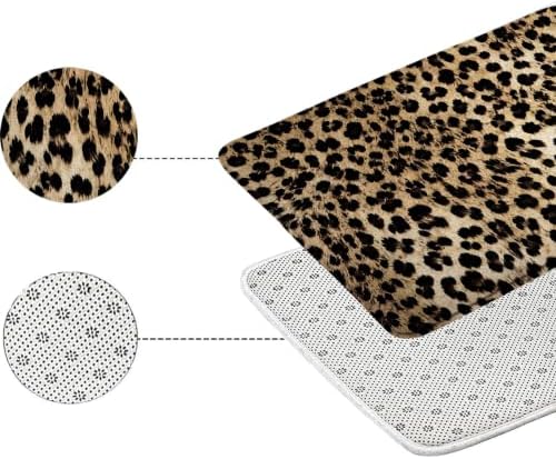 Leopard Print 3 Piece Bathroom Mat Rug Sets - Image 6