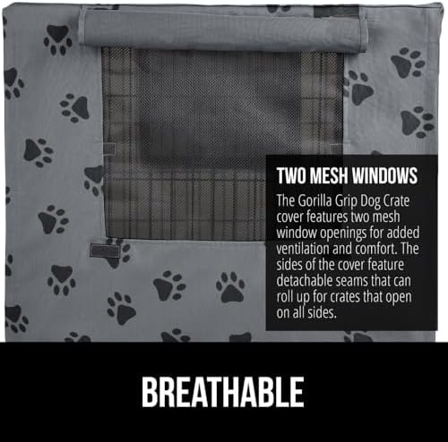 GORILLA GRIP Dog Crate Covers, Wire Kennel Topper, 48 in - Image 4