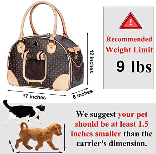 Adriene's Choice Luxury Pet Carrier, Puppy Small Dog Carrier, Cat Carrier Bag - Image 3