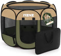 Dog Cat Small Animal Puppy Playpen Crate, Olive Green by MZNZ