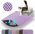 Extra Large Cat Litter Mat, Double Layer Honeycomb Design by Petinstinct