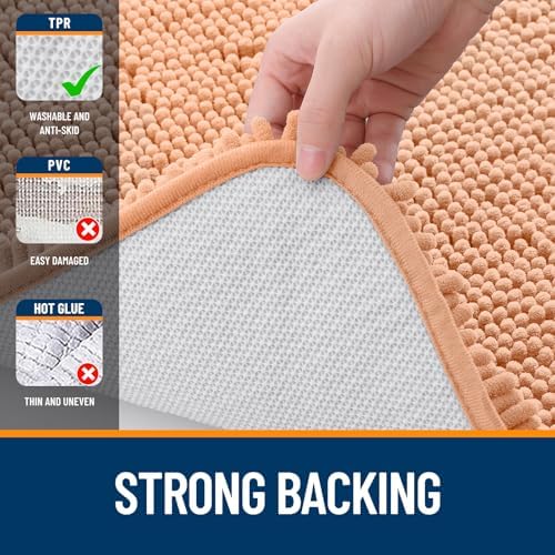 OLANLY Bathroom Rugs 36x24, Extra Soft Absorbent Chenille Bath Rugs - Image 6