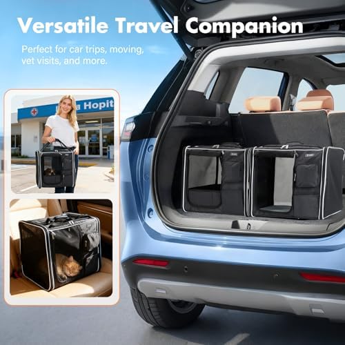 Lekereise Large Cat Carrier Soft Sided, Large cat Travel Carrier - Image 5