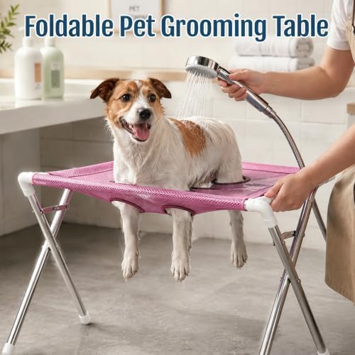 Dog Grooming Hammock, Foldable Pet Grooming Stand - Image 7