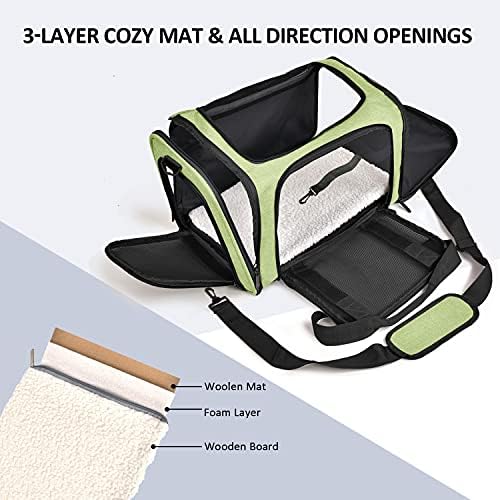 Henkelion Large Cat Carriers Dog Carrier Pet Carrier - Image 2