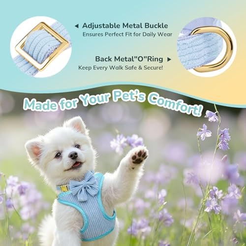 Small Dog Collar Harness and Leash Set, Dog Harness no Pull - Image 3