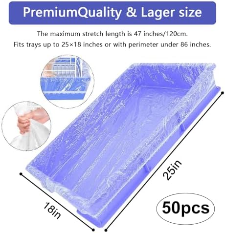 upcessory 50 pcs Disposable Cage Liners, Universal Toilet Film - Image 2