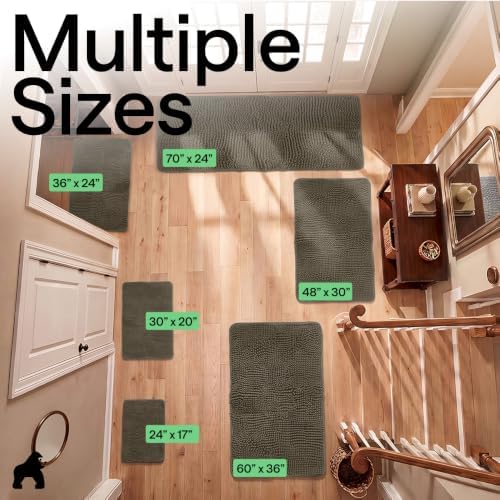 GORILLA GRIP SoakSTOPPER Dog Door Mat, Machine Wash Dry, 48x30 Cappuccino - Image 2