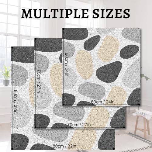 BLESWIN Anti Slip Shower Mat, 24 x 24 Inch Square Soft PVC Loofah Bath Mat - Image 4