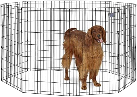 MidWest 42-Inch Exercise Pen, Single Door, 16 Sq Ft Play Area by MidWestHomesForPets