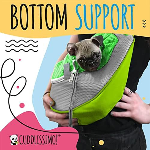 Cuddlissimo Small Dog Sling Carrier, Pet Cat Sling, Puppy Pouch - Image 7
