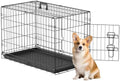 FDW | 30" Foldable Metal Dog Crate | Black | Cage by FDW