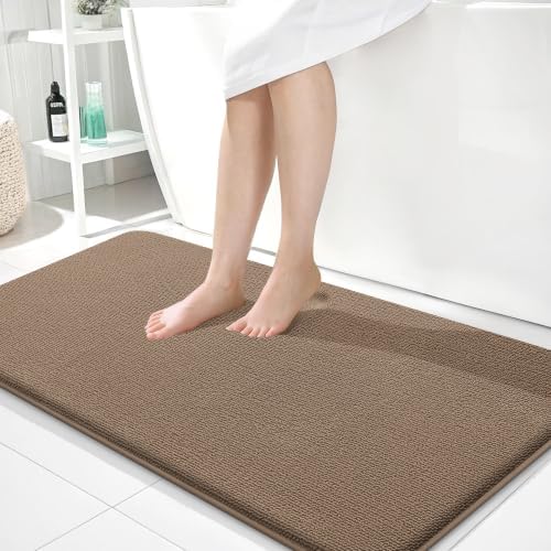 OLANLY Memory Foam Bathroom Runner Rugs 44x24, Absorbent Long Mat by OLANLY