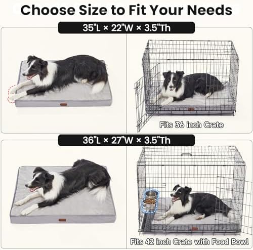 OhGeni Orthopedic Waterproof Med Large Dog Bed, Memory Foam, 35 inch - Image 2
