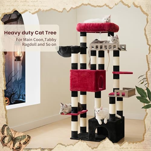 Gitelsnour Maine Coon Cat Tree, Heavy Duty Cat Tower - Image 6